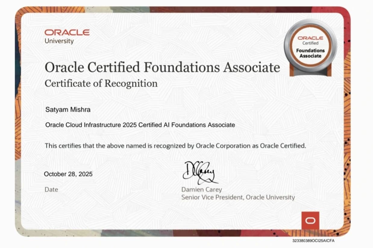 Oracle AI Foundations Associate